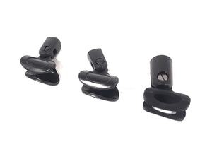 (3) Behringer XM1800S Wired Microphones w/ (3) Microphone Clips in Hard Carry Case