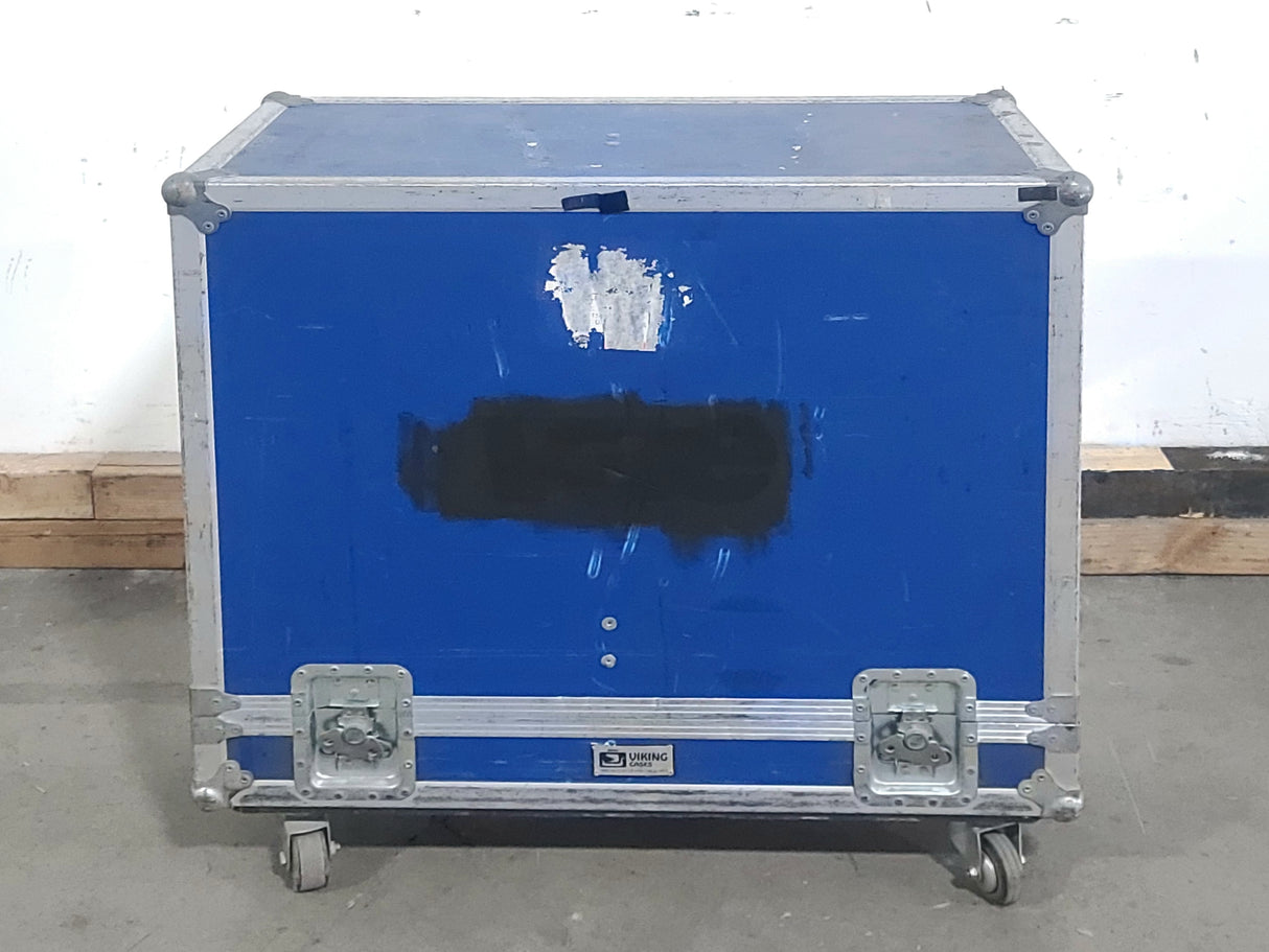 (2) QSC HPR122i 12" Two-Way Powered Speakers in Wheeled Road Case