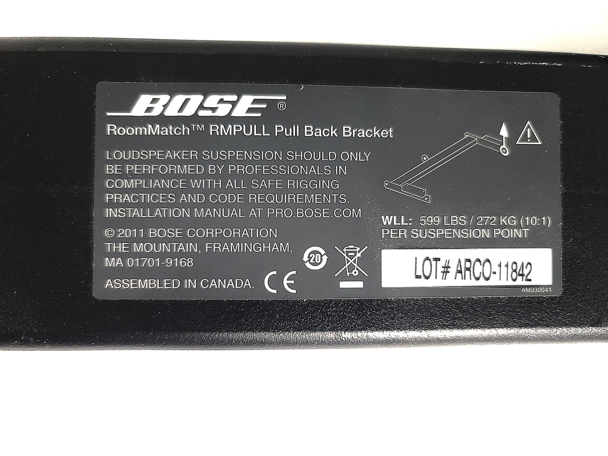Bose Professional RoomMatch RMPULL Pull Back Bracket