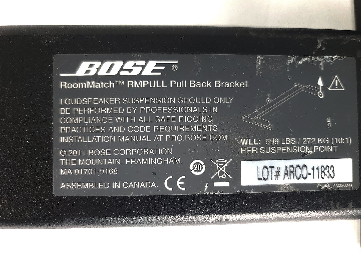 Bose Professional RoomMatch RMPULL Pull Back Bracket