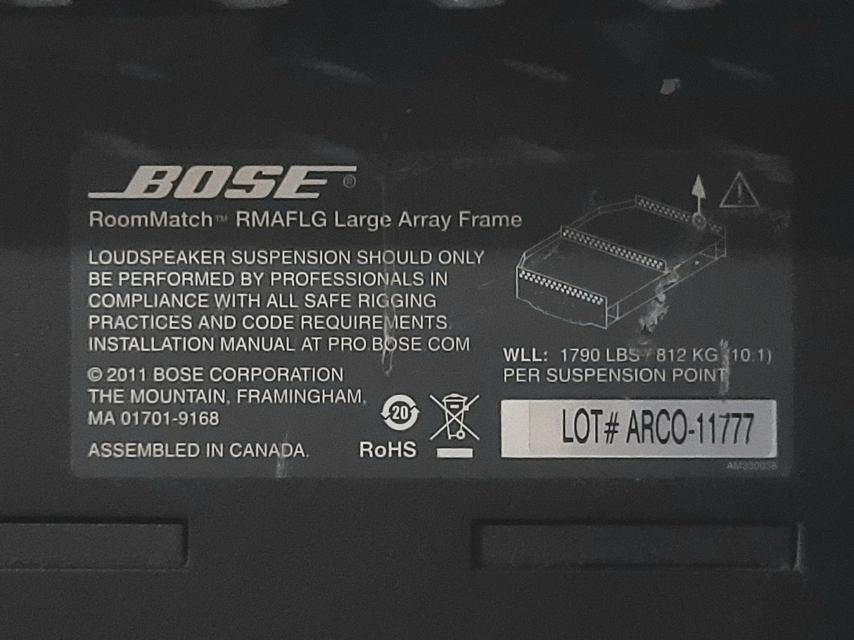 Bose Professional RoomMatch RMAFLG Large Array Frame