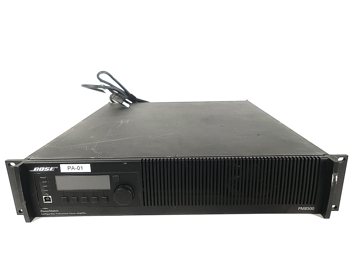 Bose PowerMatch PM8500N Configurable Professional Power Amplifier (FAULT ISSUE/BLACK SCREEN)