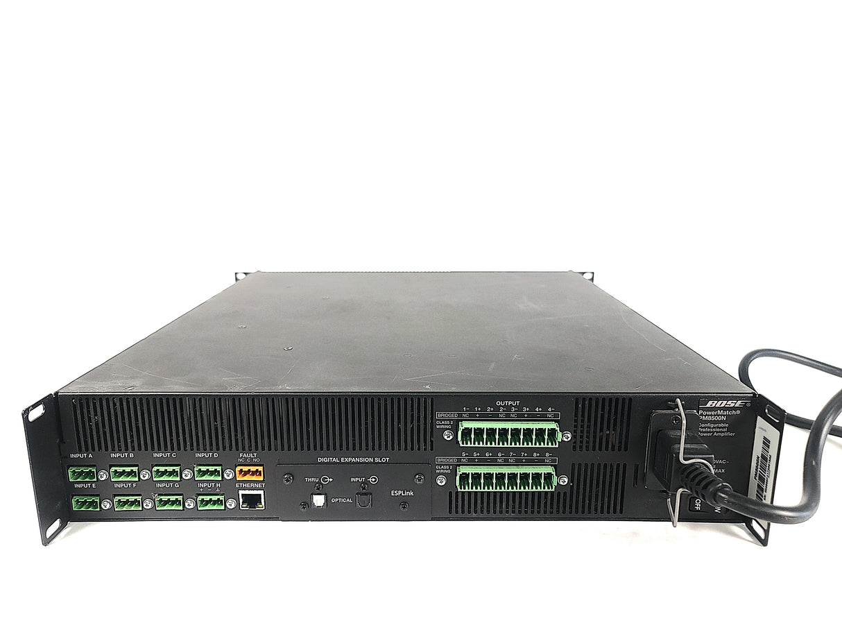 Bose PowerMatch PM8500N Configurable Professional Power Amplifier (FAULT ISSUE/BLACK SCREEN)
