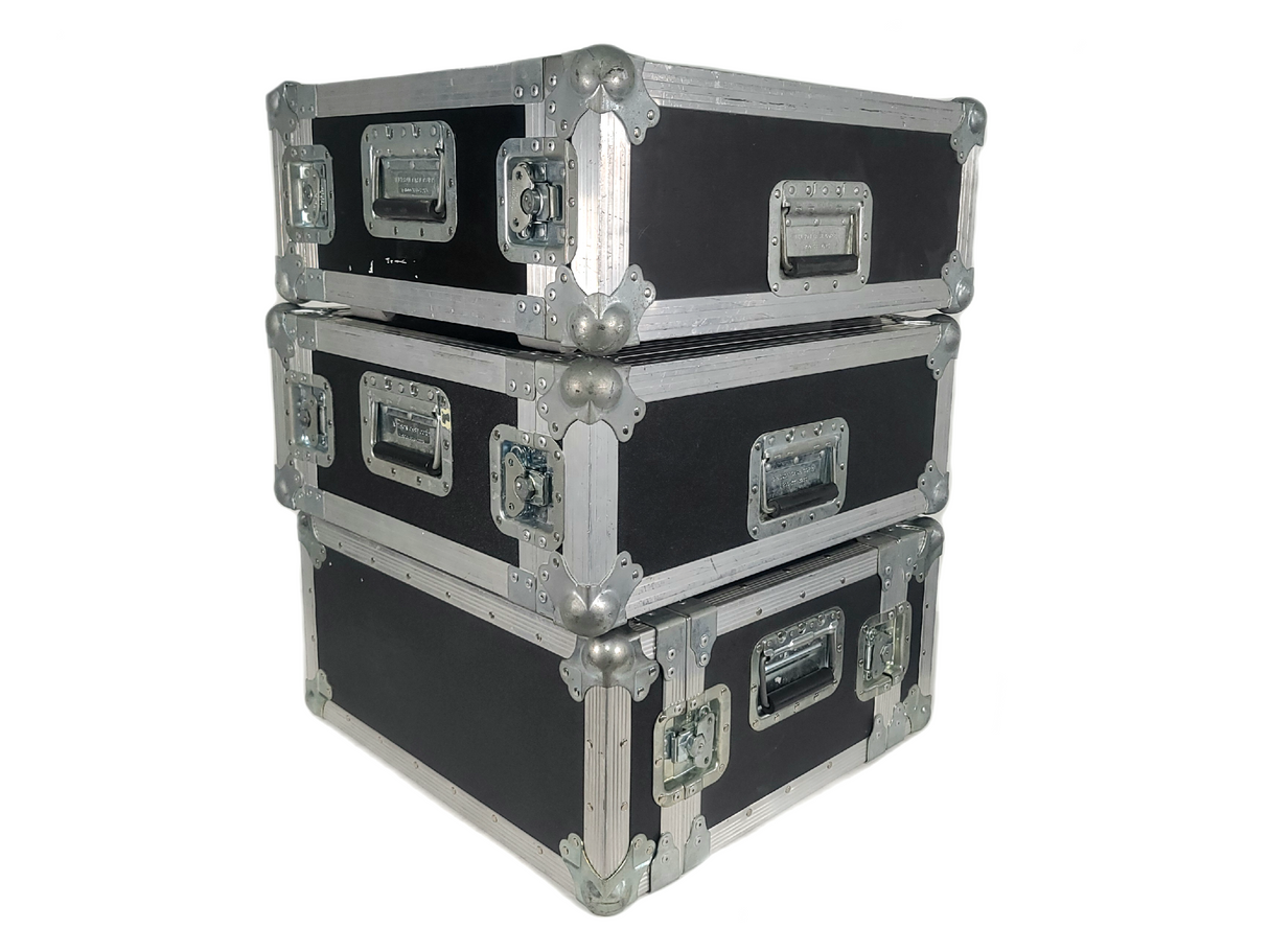 (2) Custom 3RU & 4RU Hard Rack Carrying Cases