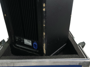 (2) QSC HPR122i 12" Two-Way Powered Speakers in Wheeled Road Case