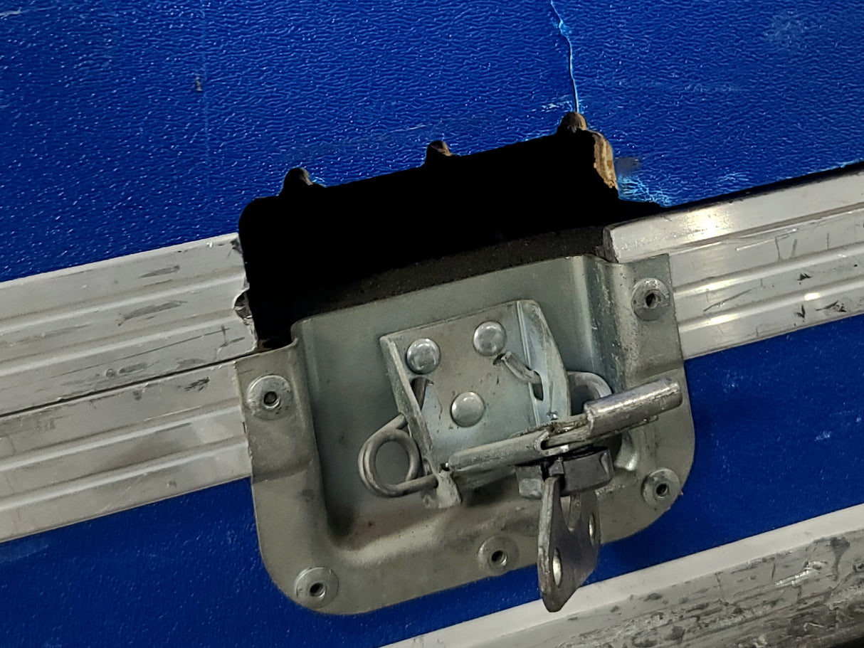 (2) QSC K12 Powered Speakers in Wheeled Road Case