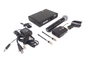 Shure ULXS4 Wireless Receiver Kit (J1: 554-590MHz) w/ Shure ULX2 Handheld Transmitter w/ SM58 Mic Capsule, ULX1 Belt Pack, (2) Antennas in Hard Carry Case
