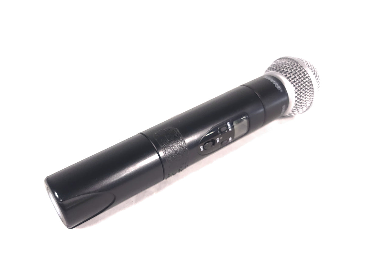 Shure ULXS4 Wireless Receiver Kit (J1: 554-590MHz) w/ Shure ULX2 Handheld Transmitter w/ SM58 Mic Capsule, ULX1 Belt Pack, (2) Antennas in Hard Carry Case