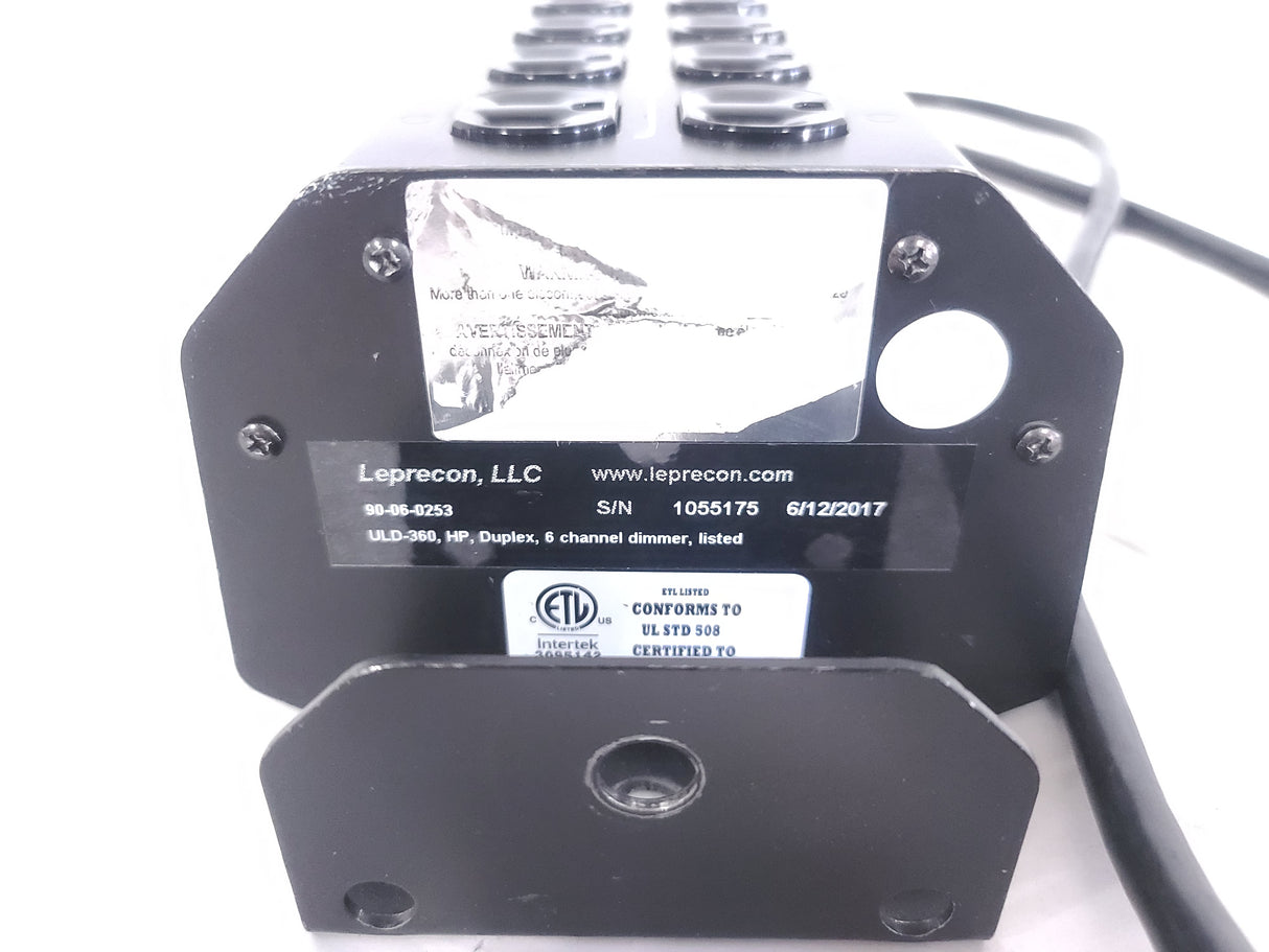 Leprecon ULD-360 DIMLEPHP 6-Channel 600W Portable Dimmer