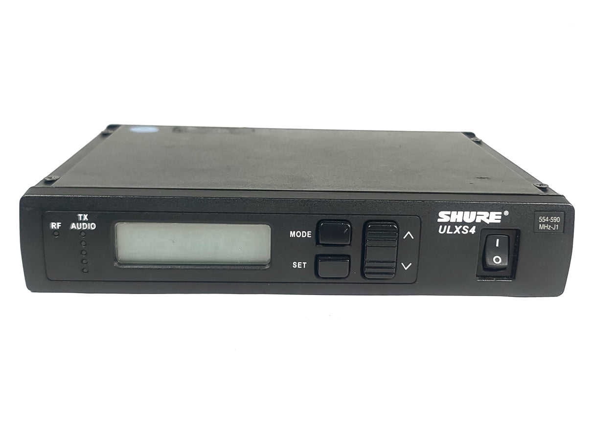 Shure ULXS4 Wireless Receiver Kit (J1: 554-590MHz) w/ Shure ULX2 Handheld Transmitter w/ SM58 Mic Capsule, ULX1 Belt Pack, (2) Antennas in Hard Carry Case