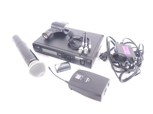 Shure ULXS4 Wireless Receiver Kit (J1: 554-590MHz) w/ ULX2 Handheld Transmitter w/ SM58 Mic Capsule, ULX1 Belt Pack, (2) Antennas, & PSU in Hard Carry Case