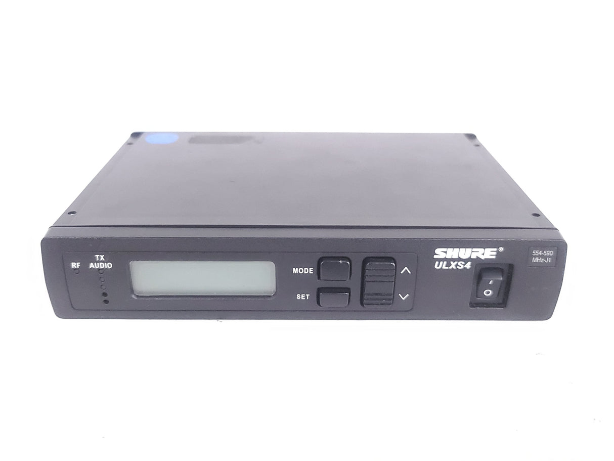 Shure ULXS4 Wireless Receiver Kit (J1: 554-590MHz) w/ ULX2 Handheld Transmitter w/ SM58 Mic Capsule, ULX1 Belt Pack, (2) Antennas, & PSU in Hard Carry Case