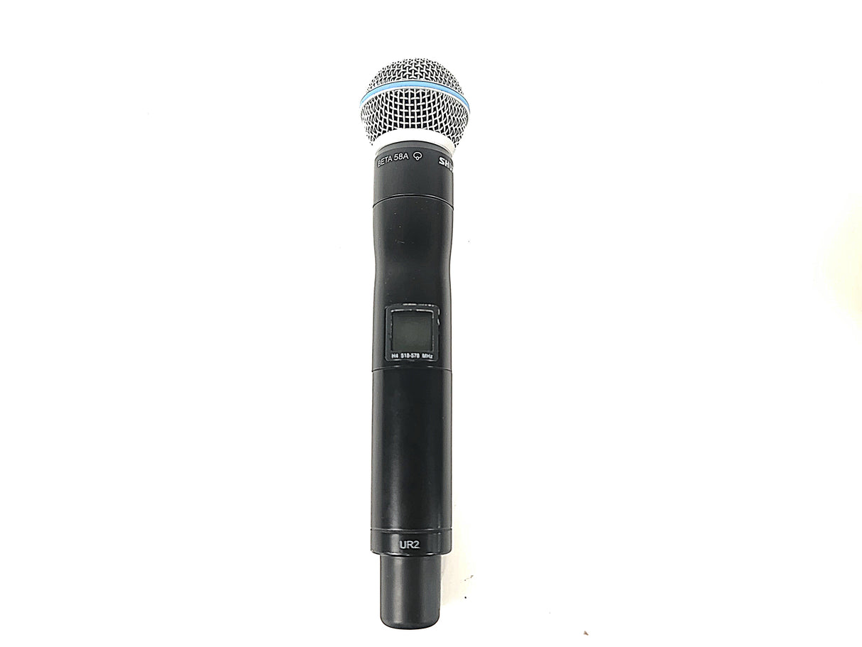 Shure UR2 Wireless Microphone (H4: 518-578 MHz) w/ Shure Beta 58A Capsule