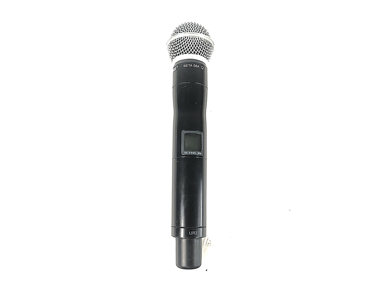 Shure UR2 Wireless Microphone (H4: 518-578 MHz) w/ Shure Beta 58A Capsule