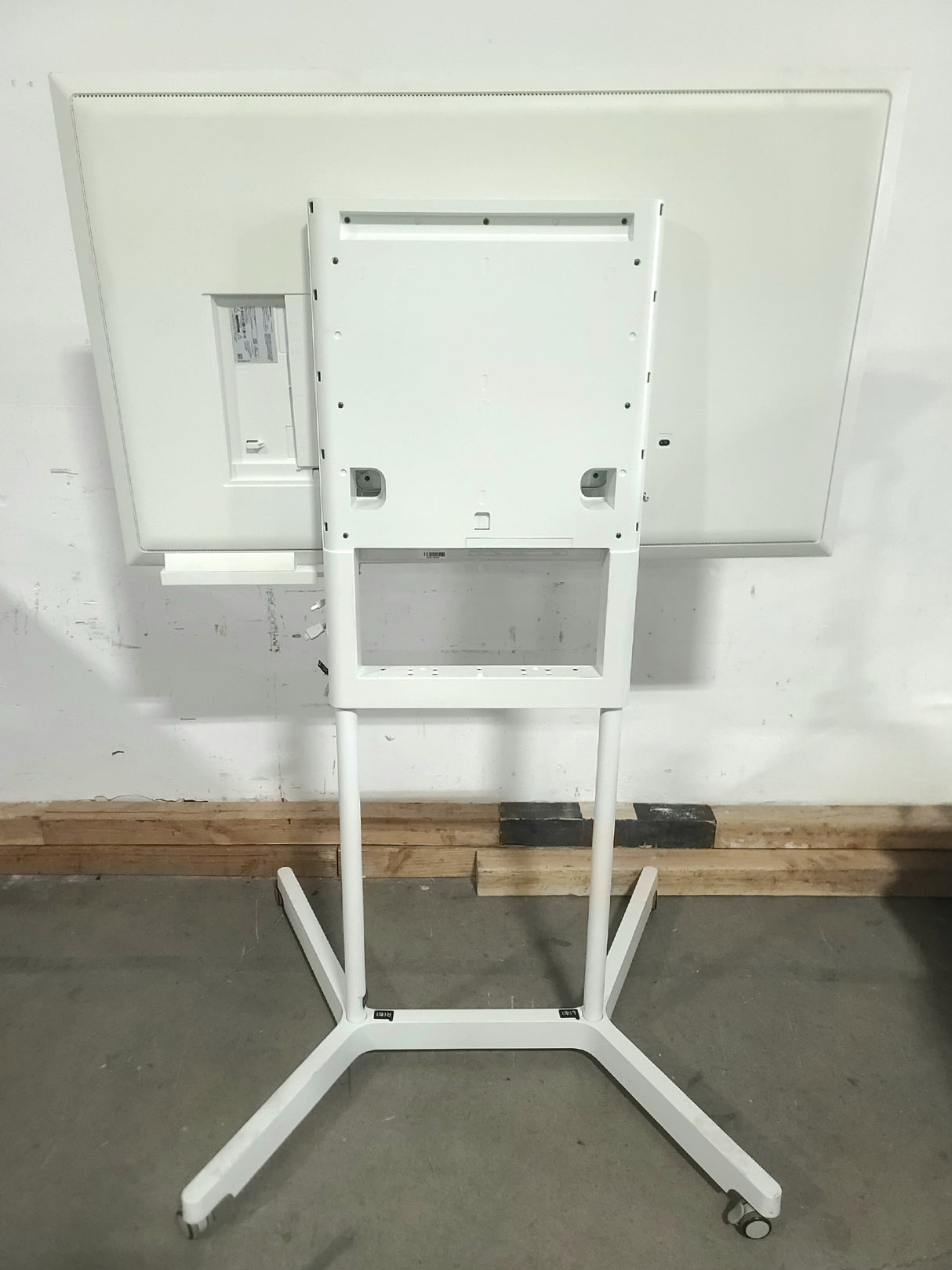 Samsung WM55H Flip 55' Interactive Digital Flipchart  w/ Rolling Stand, Wireless Display Adapter, PSU, Touch Pad,  in wheeled Road Case