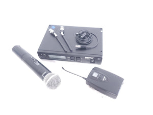 Shure ULXS4 Wireless Receiver Kit (J1: 554-590MHz) w/ ULX2 Handheld Transmitter w/ SM58 Mic Capsule, ULX1 Belt Pack, (2) Antennas, & PSU in Hard Carry Case