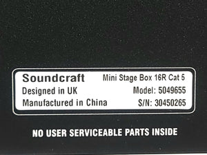 Soundcraft 5049655 Mini Stagebox 16