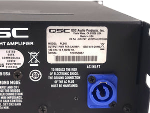 QSC PL340 Powerlight 3 Series Amplifier (NOISY KNOB)