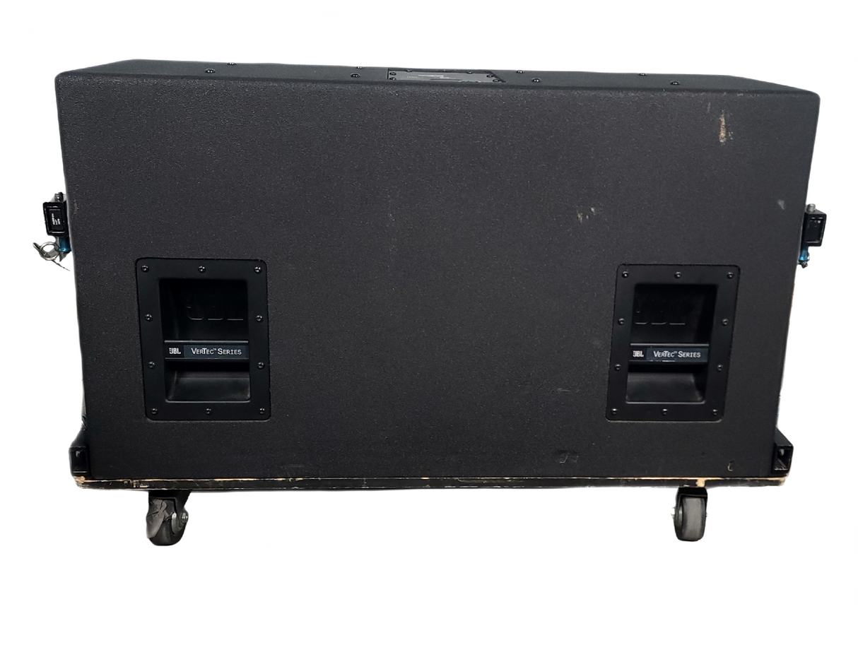 JBL VT4888 VerTec Series 3-Way Passive Line Array Speaker w/ Wheeled Dolly and Soft Cover