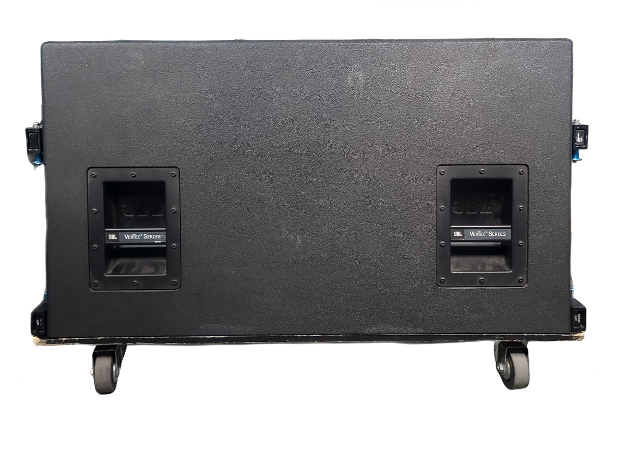 JBL VT4888 VerTec Series 3-Way Passive Line Array Speaker w/ Wheeled Dolly and Soft Cover