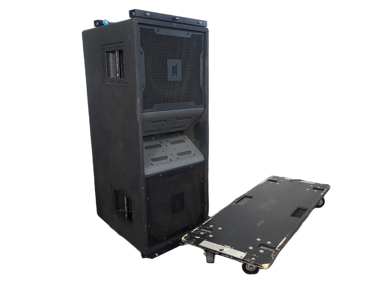 JBL VT4888 VerTec Series 3-Way Passive Line Array Speaker w/ Wheeled Dolly and Soft Cover