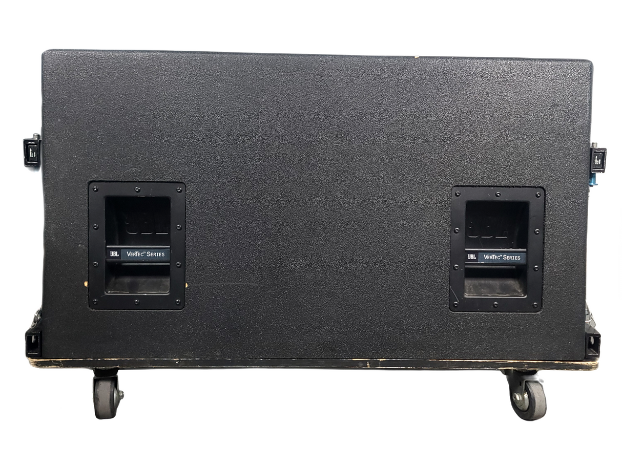 JBL VT4888 VerTec Series 3-Way Passive Line Array Speaker w/ Wheeled Dolly and Soft Cover