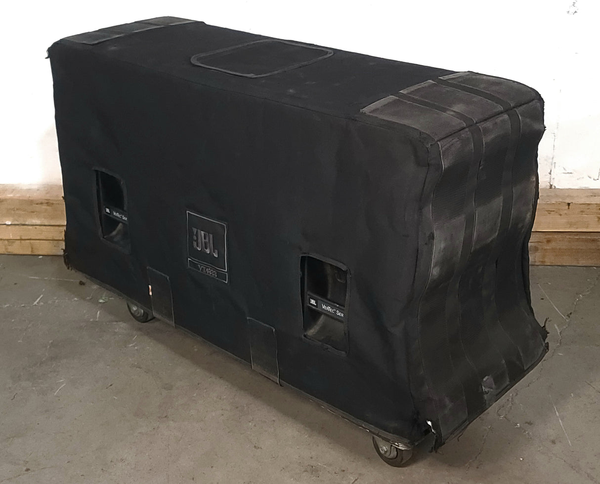 JBL VT4888 VerTec Series 3-Way Passive Line Array Speaker w/ Wheeled Dolly and Soft Cover