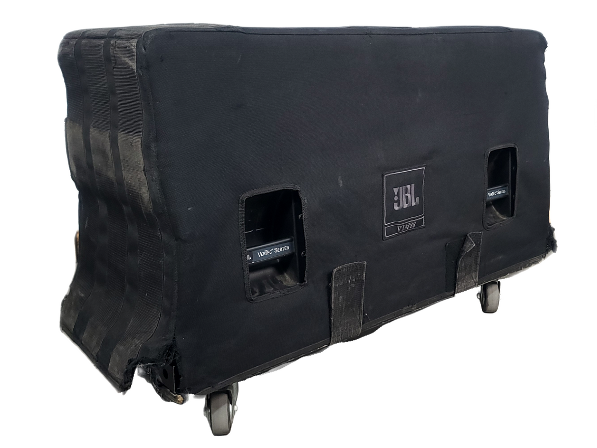 JBL VT4888 VerTec Series 3-Way Passive Line Array Speaker w/ Wheeled Dolly and Soft Cover