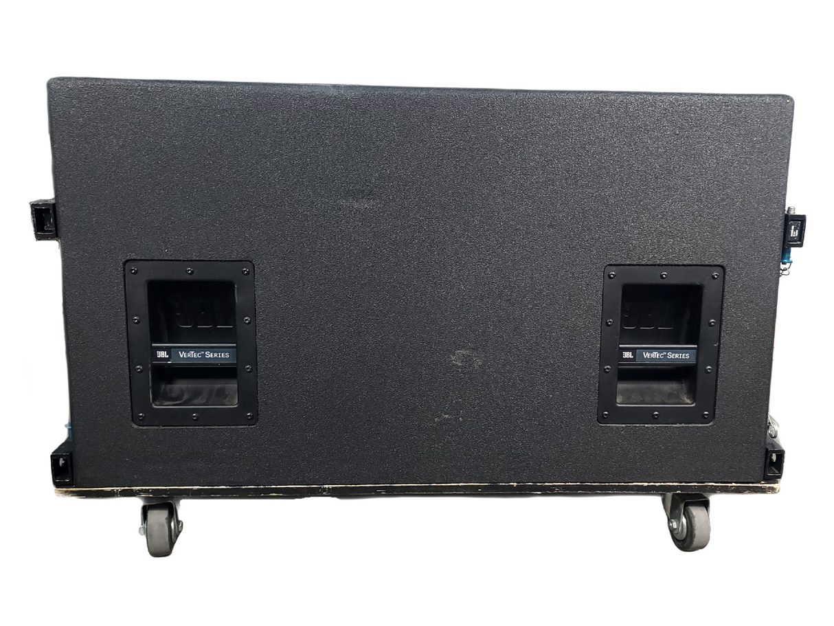 JBL VT4888 VerTec Series 3-Way Passive Line Array Speaker w/ Wheeled Dolly and Soft Cover