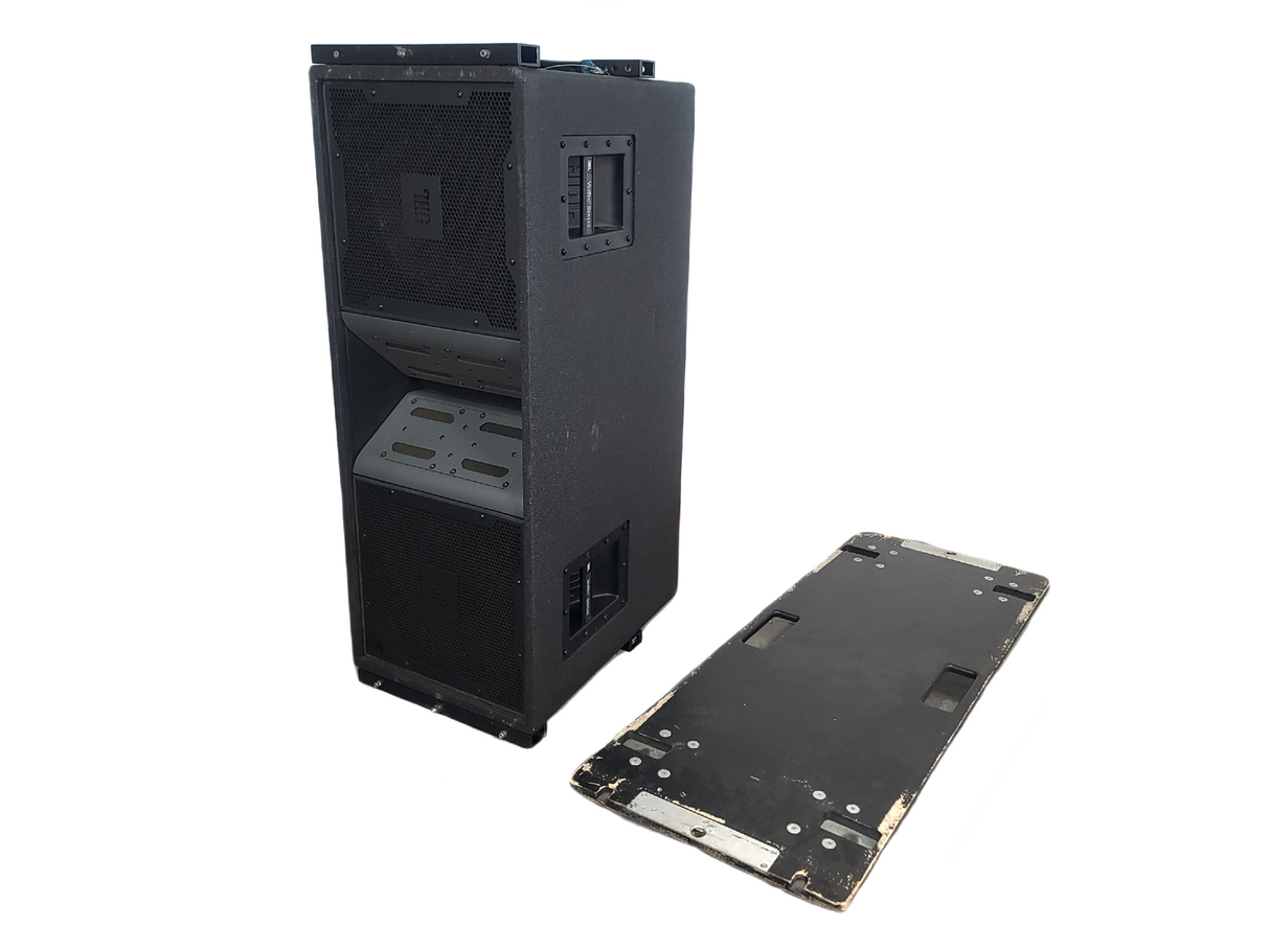 JBL VT4888 VerTec Series 3-Way Passive Line Array Speaker w/ Wheeled Dolly and Soft Cover