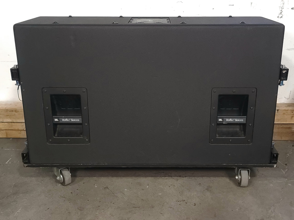 JBL VT4888 VerTec Series 3-Way Passive Line Array Speaker w/ Wheeled Dolly and Soft Cover