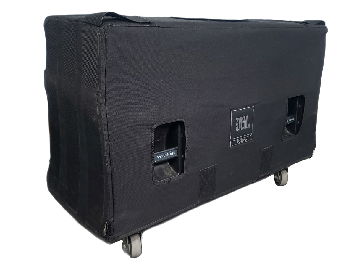 JBL VT4888 VerTec Series 3-Way Passive Line Array Speaker w/ Wheeled Dolly and Soft Cover