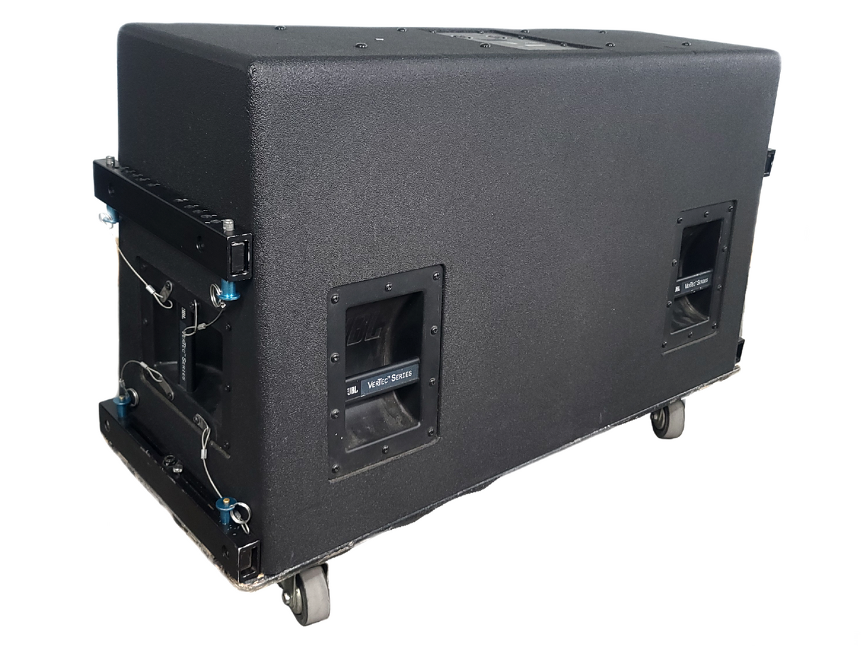 JBL VT4888 VerTec Series 3-Way Passive Line Array Speaker w/ Wheeled Dolly and Soft Cover