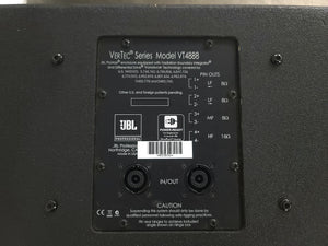JBL VT4888 VerTec Series 3-Way Passive Line Array Speaker w/ Wheeled Dolly and Soft Cover