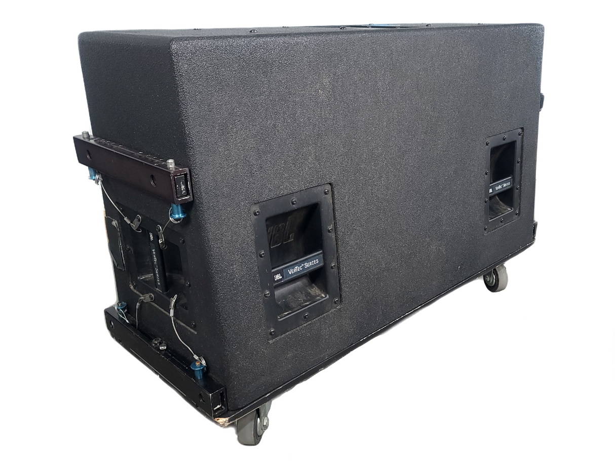 JBL VT4888 VerTec Series 3-Way Passive Line Array Speaker w/ Wheeled Dolly and Soft Cover