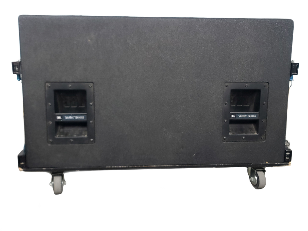 JBL VT4888 VerTec Series 3-Way Passive Line Array Speaker w/ Wheeled Dolly and Soft Cover