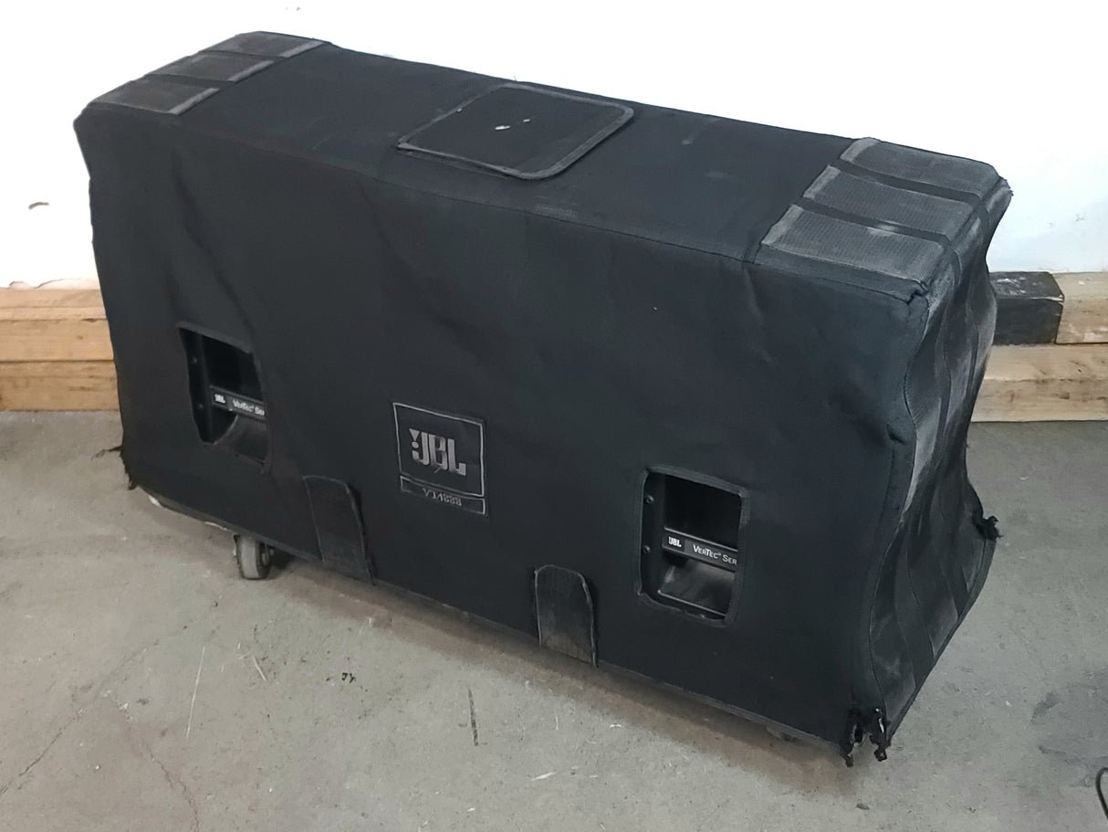 JBL VT4888 VerTec Series 3-Way Passive Line Array Speaker w/ Wheeled Dolly and Soft Cover