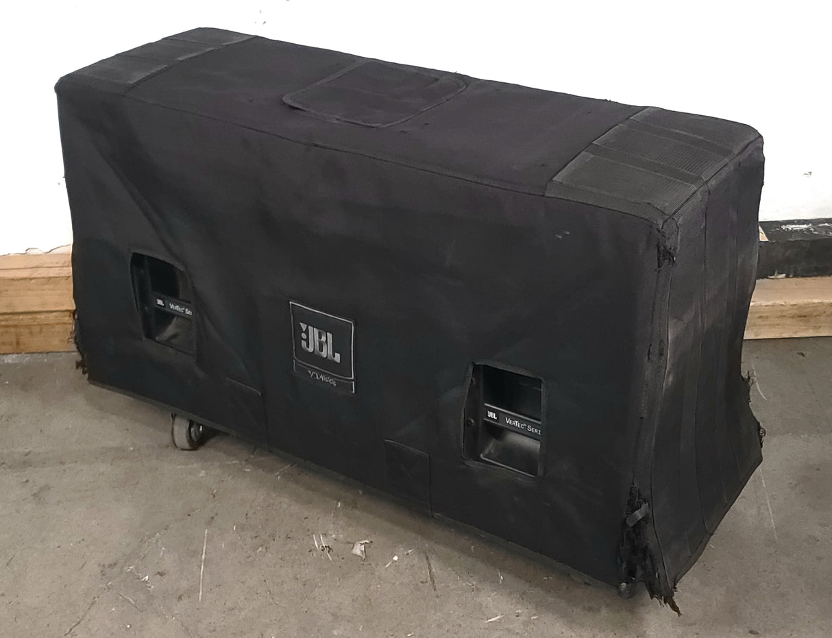JBL VT4888 VerTec Series 3-Way Passive Line Array Speaker w/ Wheeled Dolly and Soft Cover