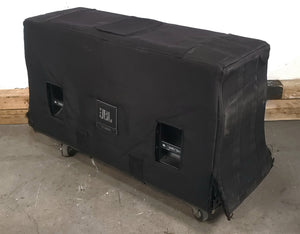 JBL VT4888 VerTec Series 3-Way Passive Line Array Speaker w/ Wheeled Dolly and Soft Cover