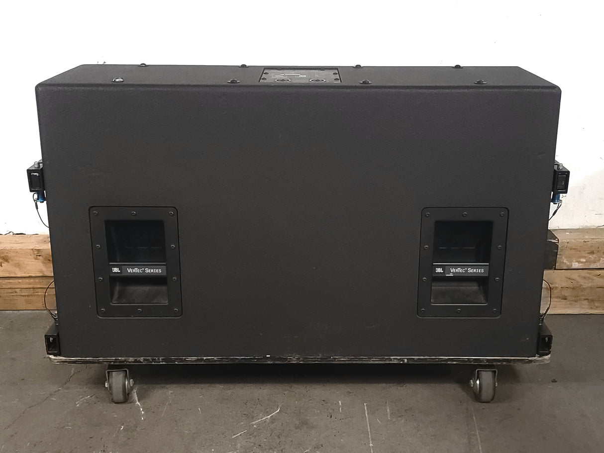 JBL VT4888 VerTec Series 3-Way Passive Line Array Speaker w/ Wheeled Dolly and Soft Cover