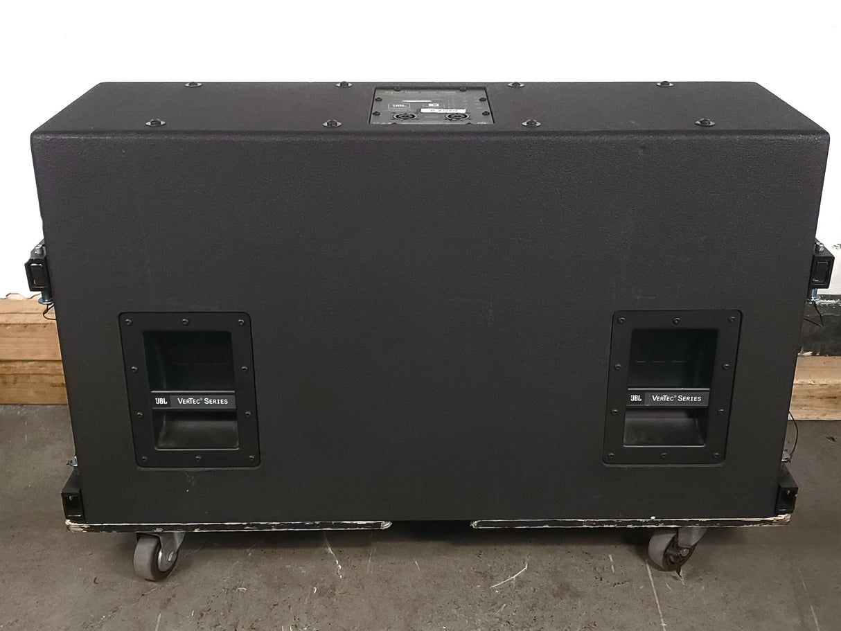 JBL VT4888 VerTec Series 3-Way Passive Line Array Speaker w/ Wheeled Dolly and Soft Cover