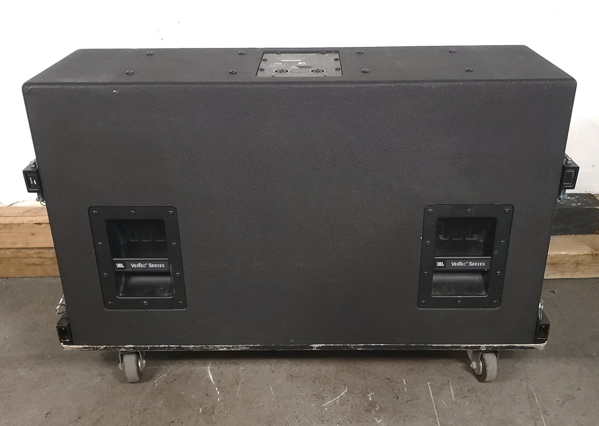 JBL VT4888 VerTec Series 3-Way Passive Line Array Speaker w/ Wheeled Dolly and Soft Cover