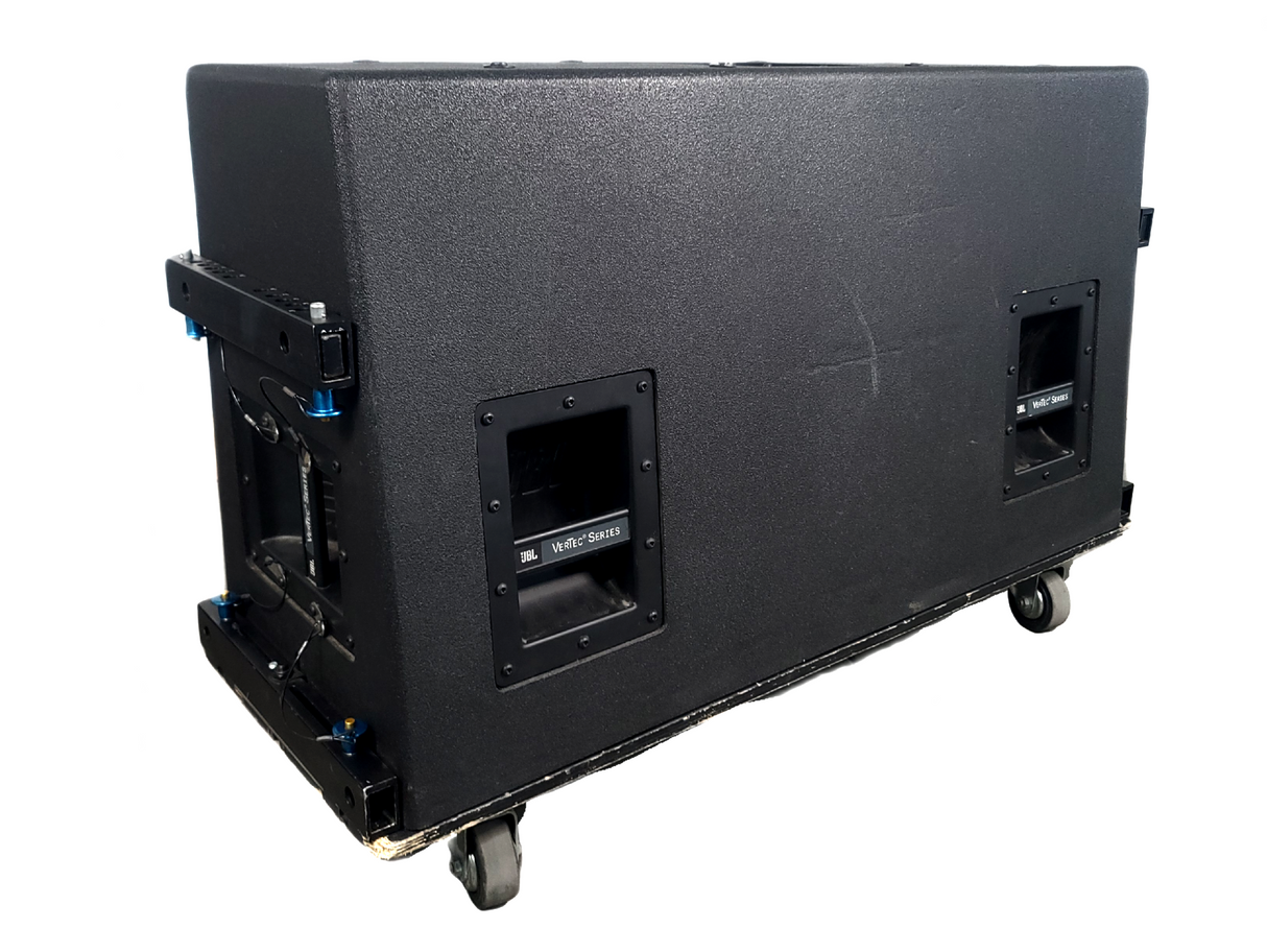 JBL VT4888 VerTec Series 3-Way Passive Line Array Speaker w/ Wheeled Dolly and Soft Cover