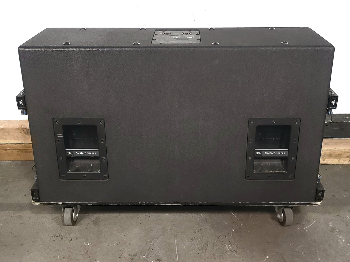 JBL VT4888 VerTec Series 3-Way Passive Line Array Speaker w/ Wheeled Dolly and Soft Cover