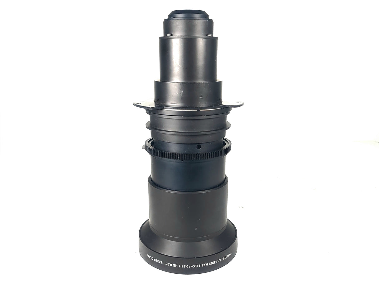 Christie 118-100110-XX ILS 3-Chip DLP Fixed Projector Lens, 0.73:1 SX+/ 0.67:1 HD 0.95" In Hard Carry Case