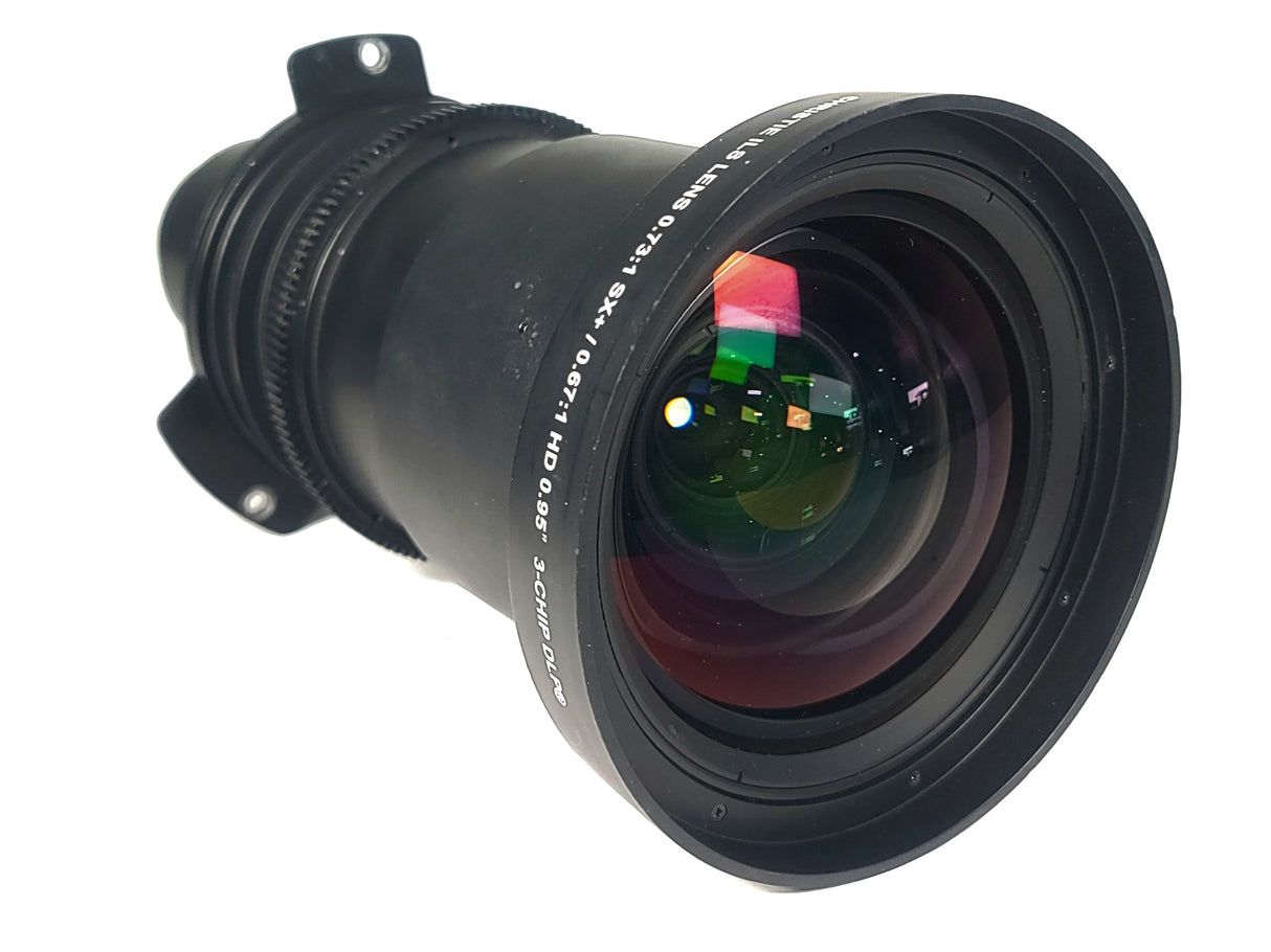 Christie 118-100110-XX ILS 3-Chip DLP Fixed Projector Lens, 0.73:1 SX+/ 0.67:1 HD 0.95" In Hard Carry Case