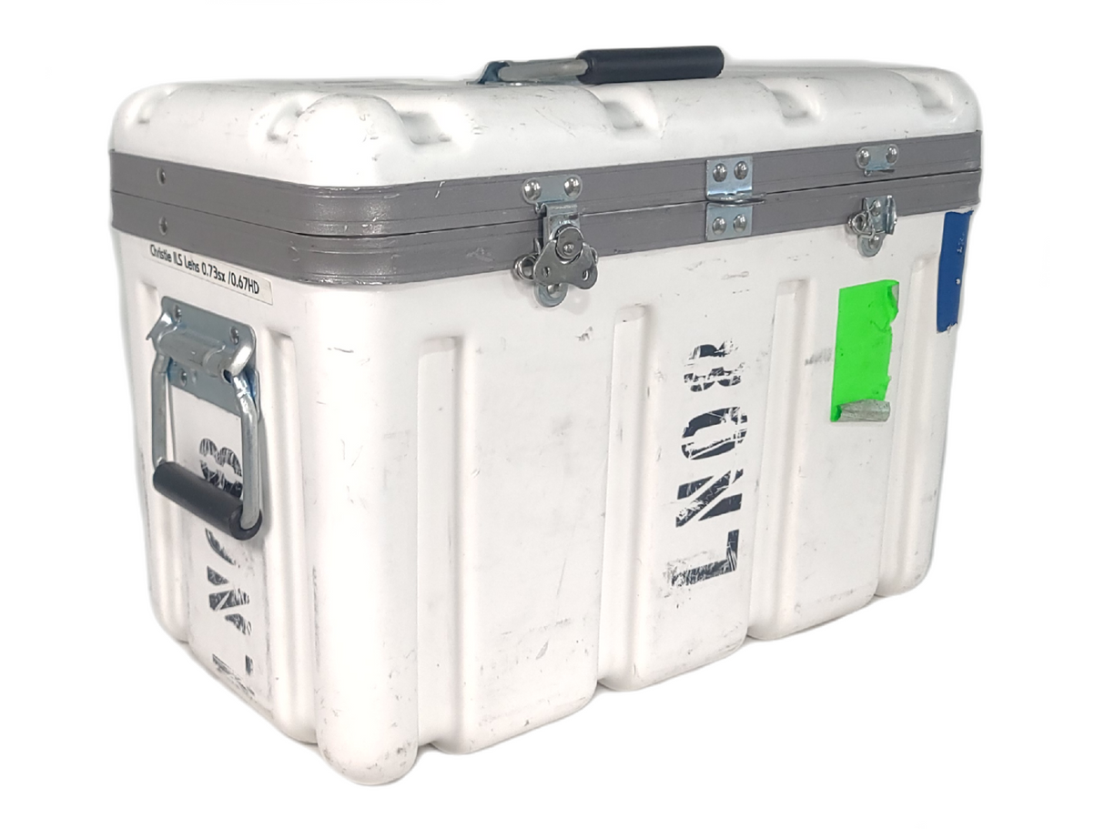 Christie 118-100110-XX ILS 3-Chip DLP Fixed Projector Lens, 0.73:1 SX+/ 0.67:1 HD 0.95" In Hard Carry Case