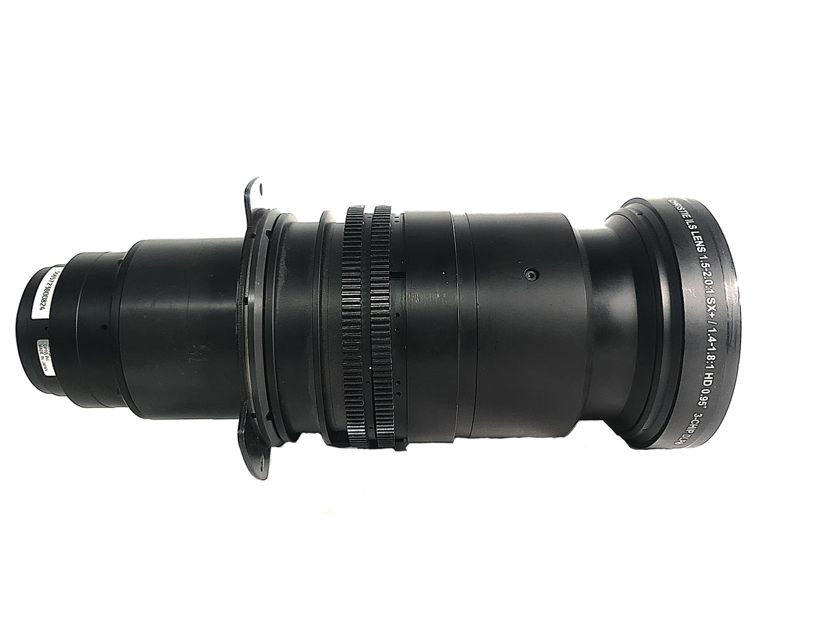 Christie 118-100112-XX ILS 3-Chip DLP Projector Lens, 1.5-2.0:1 SX+ / 1.4-1.8:1 HD .95"