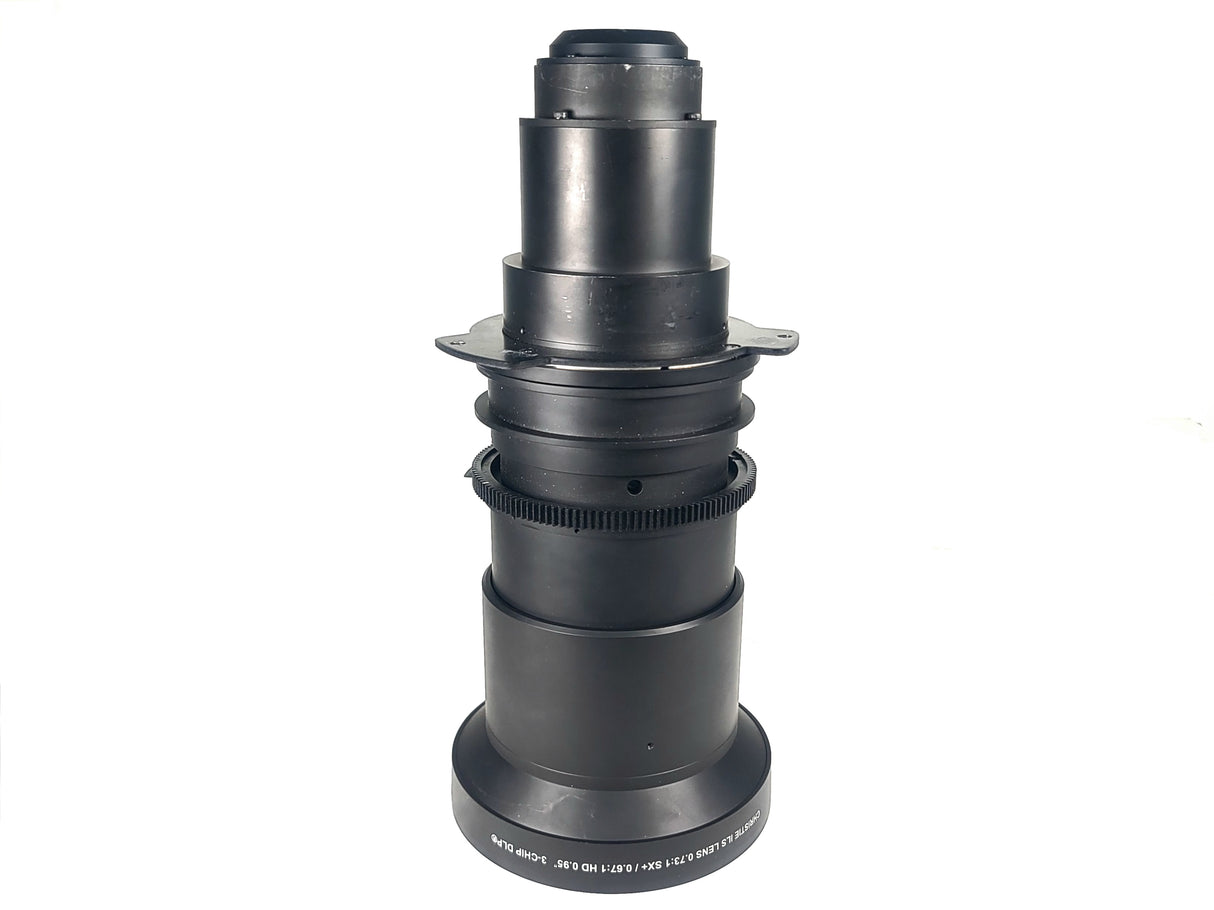 Christie 118-100110-XX ILS 3-Chip DLP Fixed Projector Lens, 0.73:1 SX+/ 0.67:1 HD 0.95" In Hard Carry Case