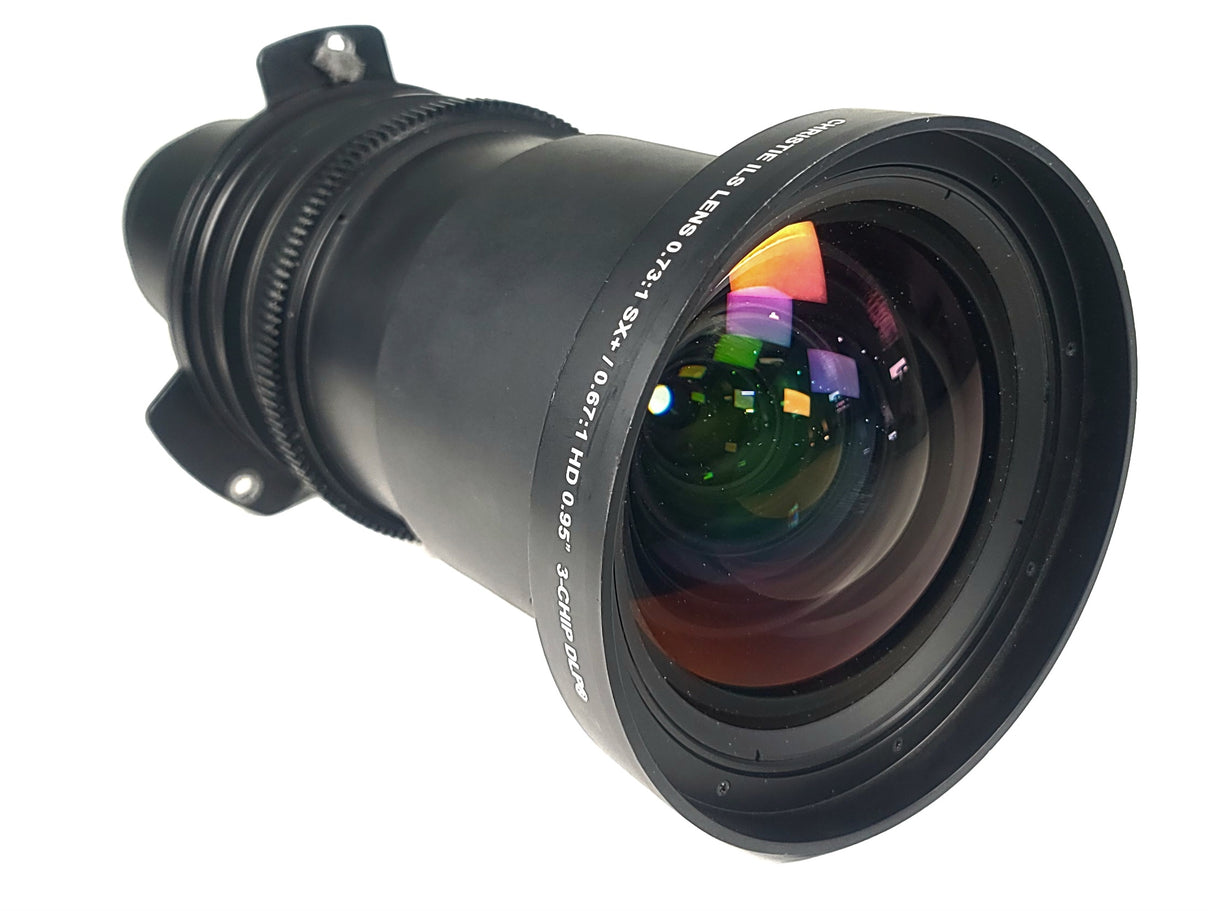 Christie 118-100110-XX ILS 3-Chip DLP Fixed Projector Lens, 0.73:1 SX+/ 0.67:1 HD 0.95" In Hard Carry Case